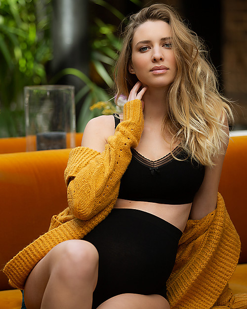 Cache Coeur Reggiseno Premaman e Allattamento Milk - Nero - Fibra di Bambù Reggiseni da Allattamento