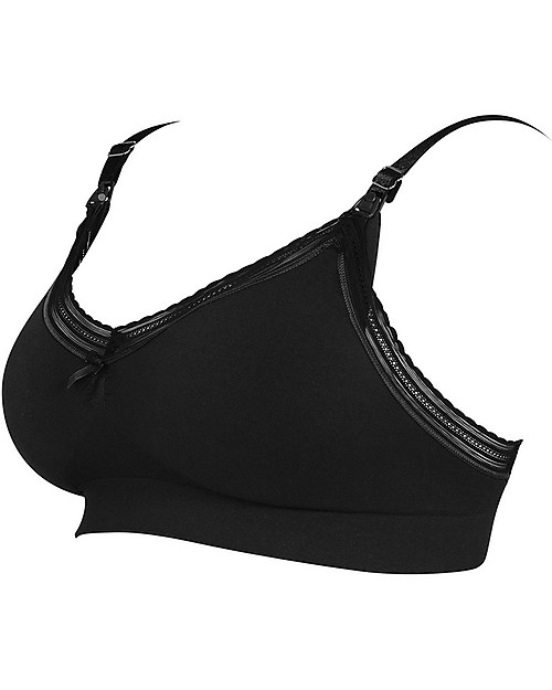 Cache Coeur Reggiseno Premaman e Allattamento Milk - Nero - Fibra di Bambù Reggiseni da Allattamento