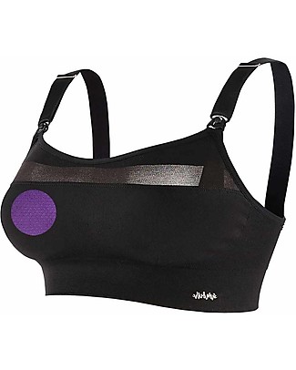 Cache Coeur Reggiseno Sportivo Premaman e Allattamento Woma - Nero - Tessuto Reciclato! Reggiseni