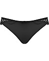Cache Coeur Slip Premaman a Vita Bassa Lollypop - Nero - Con Pizzo e Pompom Slip