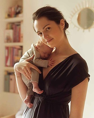 Cache Coeur Tuta Premaman e Allattamento Origin - Indaco - Fibra di Eucalipto Vestiti
