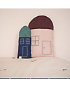 Camomile London Cuscino Small House, Rosa/Vinaccia, 24 x 38 cm - Ottimo come idea regalo! Cuscini Arredo