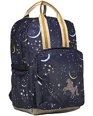 Caramel & Cie Zaino Large Constellation Night - Poliestere Riciclato GRS - Scuola Elementare e Medie Zaini Scuola