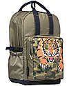 Caramel & Cie Zaino Large The Tiger King - Poliestere Riciclato GRS - Scuola Elementare e Medie Zaini Scuola