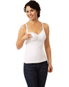 Carriwell Canottiera Modellante da Allattamento Senza Cuciture - Bianca (2 in 1: reggiseno e canotta!) Canottiere