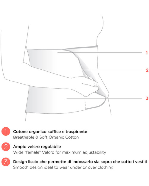 Carriwell Guaina Regolabile Post Parto - Jersey di Cotone Bio - Slip