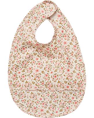 Celavi Bavaglino Impermeabile con Tasca - Rose Cloud - 100% poliestere riciclato Bavagli Impermeabili