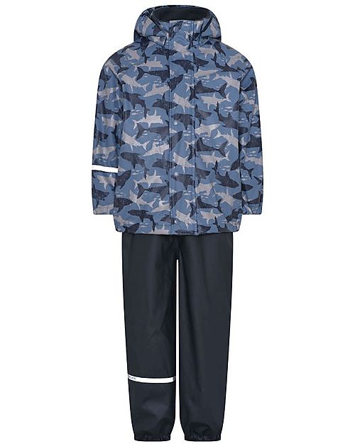 Celavi Completo Antipioggia - Blu - PU Riciclato Foderato in Pile Impermeabili