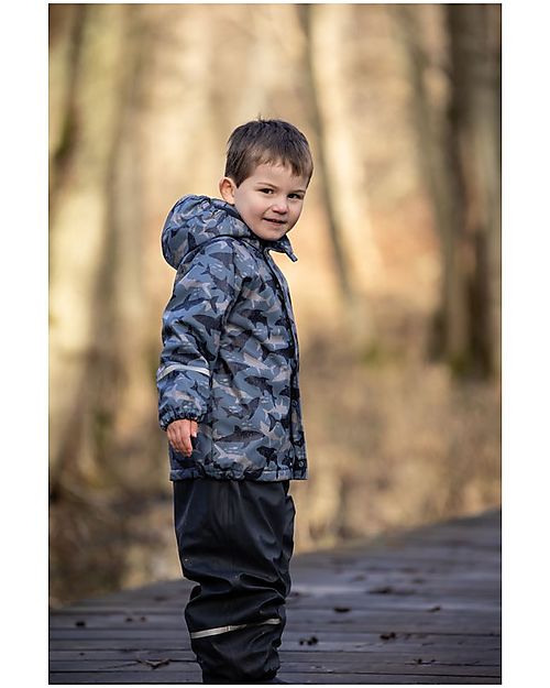 Celavi Completo Antipioggia - Blu - PU Riciclato Foderato in Pile Impermeabili