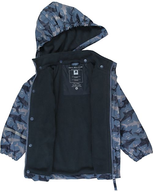 Celavi Completo Antipioggia - Blu - PU Riciclato Foderato in Pile Impermeabili