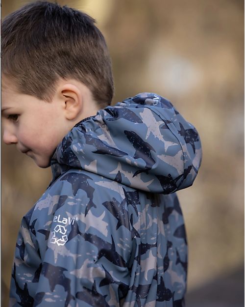 Celavi Completo Antipioggia - Blu - PU Riciclato Foderato in Pile Impermeabili