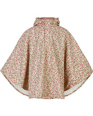 Celavi Giacca Impermeabile con Cappuccio - Rosa e Marrone - 100% Poliestere Riciclato Impermeabili