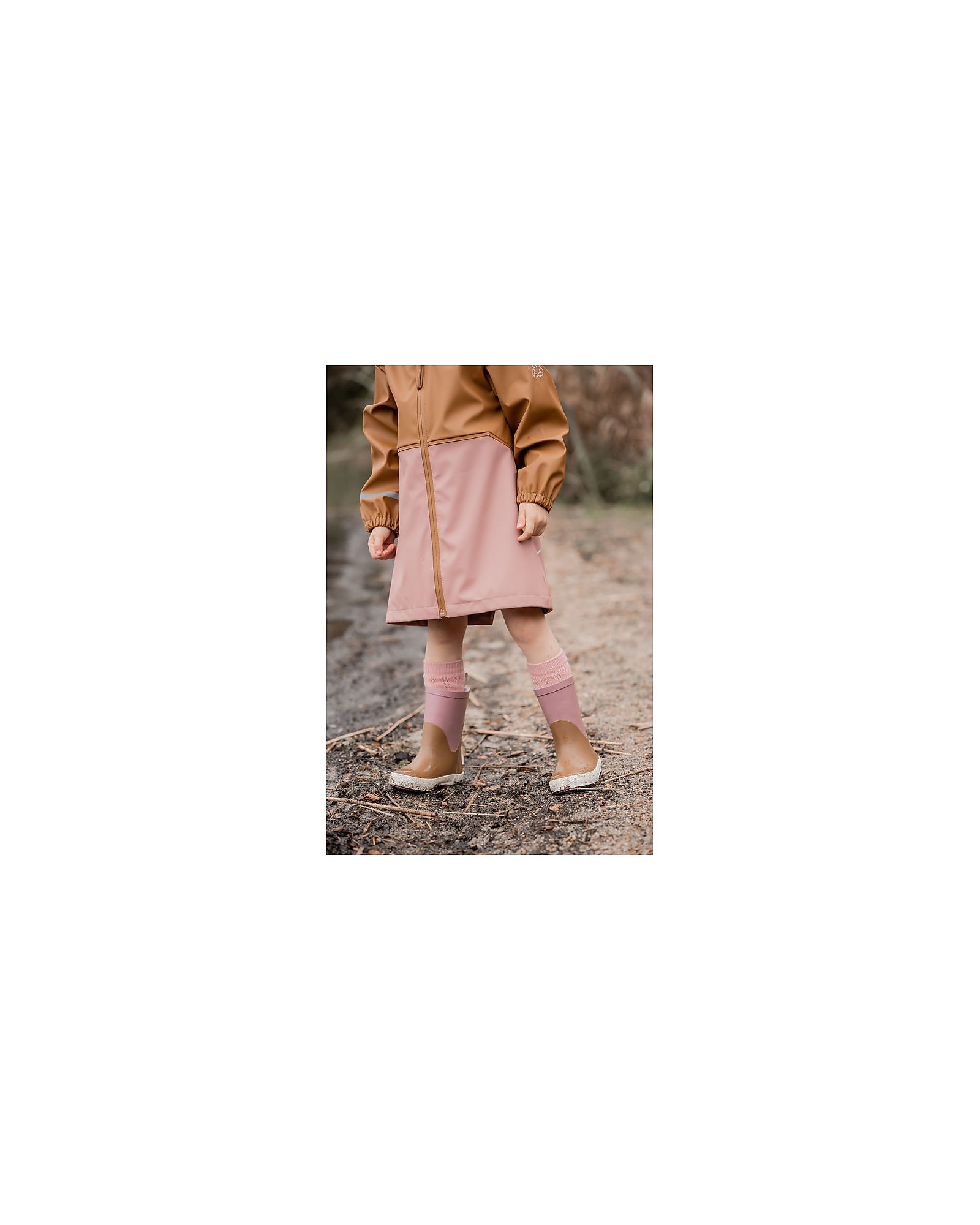 Celavi Stivali da Pioggia - Rosa e Marrone - 100% Gomma Naturale unisex  (bambini)