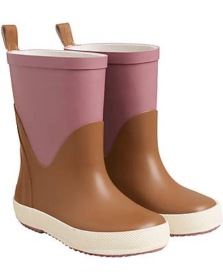 Celavi Stivali da Pioggia - Rosa e Marrone - 100% Gomma Naturale Stivali Pioggia