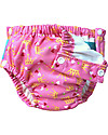 Charlie Banana Costume Contenitivo/Pannolino 2-in-1 Con Bottoncini a Pressione, Rosa/Principessa - Lavabile, perfetto per il mare! Costumi Contenitivi