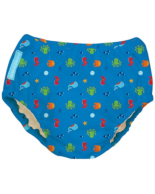Charlie Banana Costume Contenitivo/Pannolino 2-in-1, Mare - Lavabile, perfetto per il mare! Costumi Contenitivi