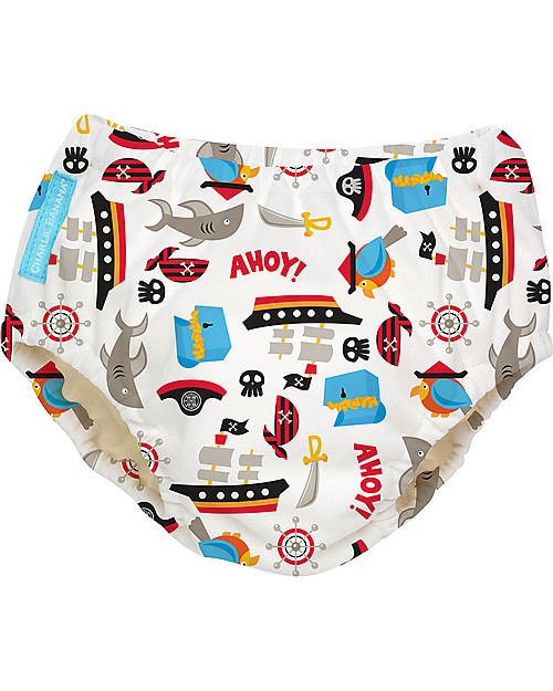 Charlie Banana Costume Contenitivo/Pannolino, Pirati - In Tencel, Eco-friendly e Biodegradabile! Costumi Contenitivi