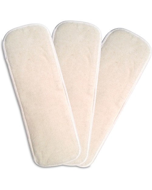 Charlie Banana Inserti in Canapa per Pannolini Lavabili, Pacco da 3 - Taglia Small Pannolini Lavabili