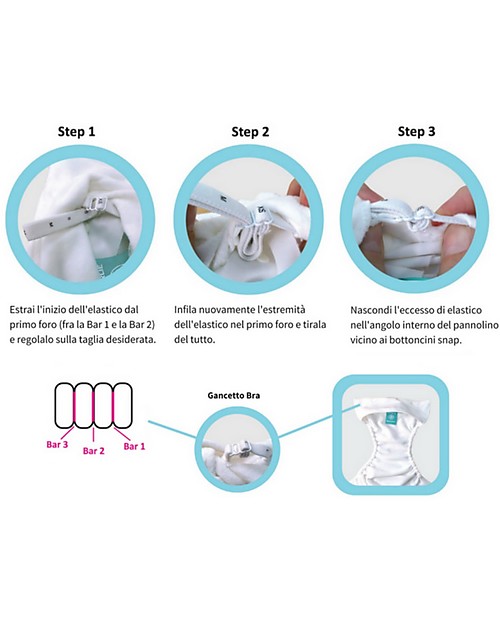 Charlie Banana Set di 3 Pannolini Lavabili Pocket All in One Organico con 6 Inserti in Canapa, Crush - Taglia Unica da 0 a 30 mesi - Tasca interna in cotone bio! Pannolini Lavabili