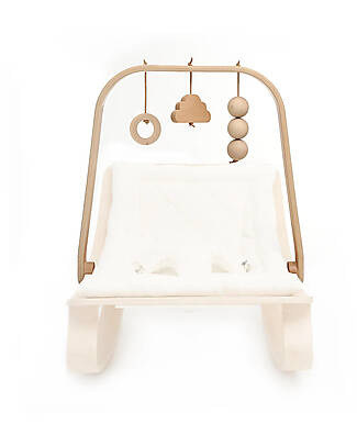 Charlie Crane OUTLET - Arco di Apprendimento per Sdraietta Levo - in Legno di Faggio - 3 Giochi! - Pezzo di Showroom Giostrine