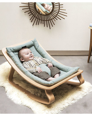 Charlie Crane Sdraietta LEVO in Legno di Faggio - Blu Aruba - Design Senza Tempo & Eco-Friendly! Sdraiette