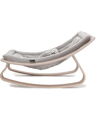 Charlie Crane Sdraietta LEVO in Legno di Faggio - Grigio Chiaro - Design Senza Tempo & Eco-Friendly! Sdraiette_FAKE