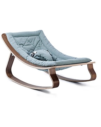 Charlie Crane Sdraietta LEVO in Legno di Noce - Blu Aruba - Design Senza Tempo & Eco-Friendly! Sdraiette_