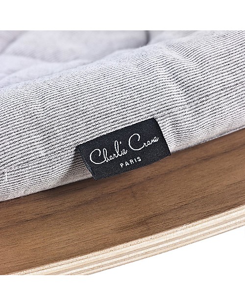 Charlie Crane Sdraietta LEVO in Legno di Noce - Grigio Chiaro - Design Senza Tempo & Eco-Friendly! Sdraiette_