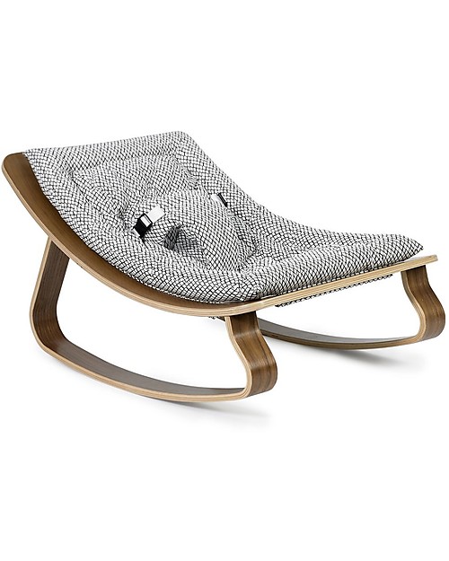 Charlie Crane Sdraietta LEVO in Legno di Noce - Rombi - Design Senza Tempo & Eco-Friendly! Sdraiette_