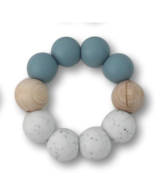 Chewies&more Massaggiagengive Basic - Dusty Blue e Bianco Gritt Massaggiagengive