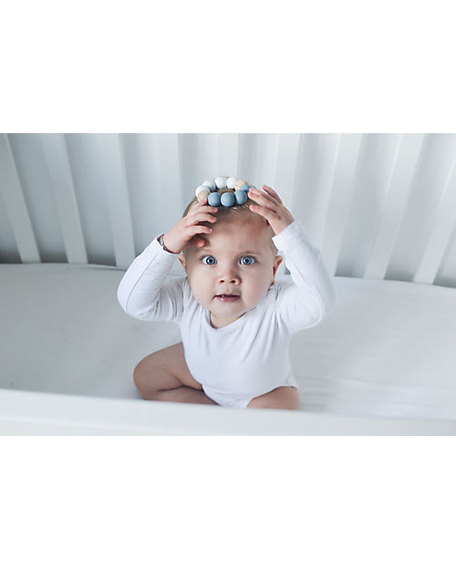 Chewies&more Massaggiagengive Basic - Dusty Blue e Bianco Gritt Massaggiagengive