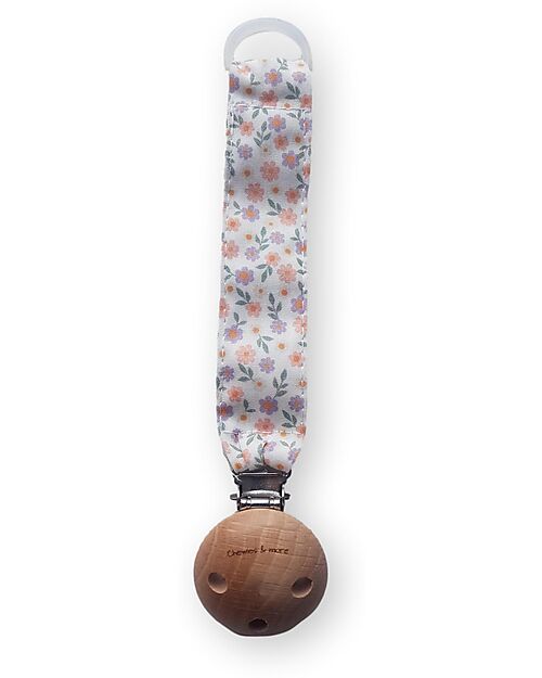 Chewies&more Reggiciuccio Universale - Spring Flower Lilac - 100% Cotone Catenelle Portaciuccio