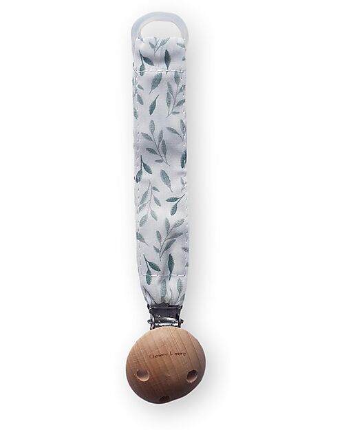 Chewies&more Reggiciuccio Universale - Spring Leaf - 100% Cotone Catenelle Portaciuccio