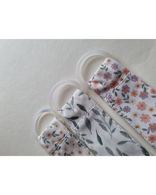 Chewies&more Reggiciuccio Universale - Spring Leaf - 100% Cotone Catenelle Portaciuccio