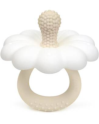 Chewies&more Teether - White - Daisy Collection - Food Grade Silicone Teethers
