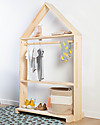 Childhome Appendiabiti a Casetta con 3 Ripiani - Legno Appendiabiti
