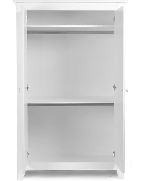 Childhome Armadio 2 Ante Flemish, Bianco Cassettiere