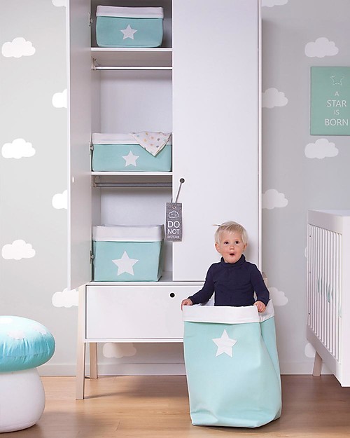 Childhome Armadio 2 Ante Nordic Acacia, Bianco Armadi