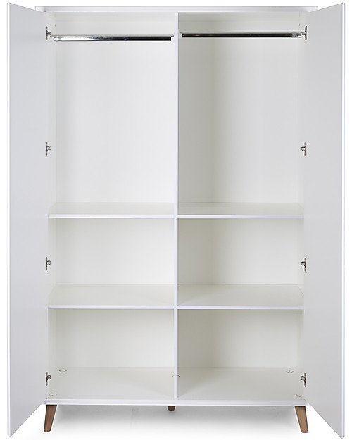 Childhome Armadio Bianco Retro Rio a 2 Ante Armadi