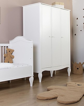 Childhome Armadio Bianco Romantic a 3 Ante Armadi