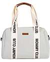 Childhome Borsa Cambio Mommy Club Signature in Tela - Panna - Include Fasciatoio Portatile Borse Cambio