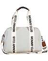 Childhome Borsa Cambio Mommy Club Signature in Tela - Panna - Include Fasciatoio Portatile Borse Cambio