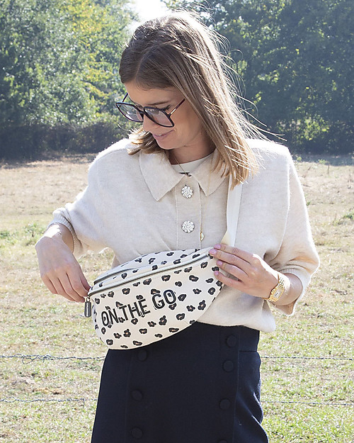 Childhome Borsa Marsupio On The Go - Leopardato Marsupi