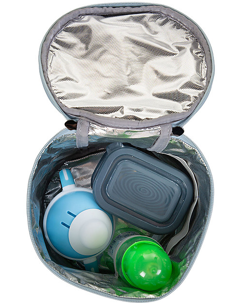 Childhome Borsa Pranzo Termica per Bambini - Grigio/Bianco Contenitori Termici