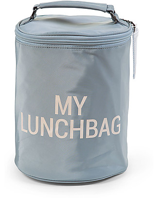 Childhome Borsa Pranzo Termica per Bambini - Grigio/Bianco Zaini Asilo