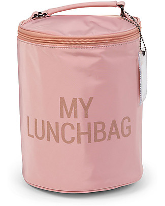 Childhome Borsa Pranzo Termica per Bambini - Rosa/Rame Borse Pic Nic