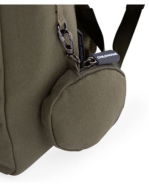 Childhome Borsa Scuola - My School Bag - Canvas Kaki - 39 x 31 x 12 cm - con Copertura Antipioggia Zaini Scuola