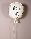 Childhome Canvas Balloon Deco 'Girl' 35X26X8 Decorazioni da Parete