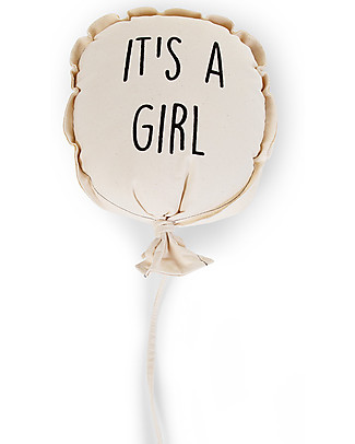 Childhome Canvas Balloon Deco 'Girl' 35X26X8 Decorazioni