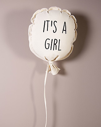 Childhome Canvas Balloon Deco 'Girl' 35X26X8 Decorazioni